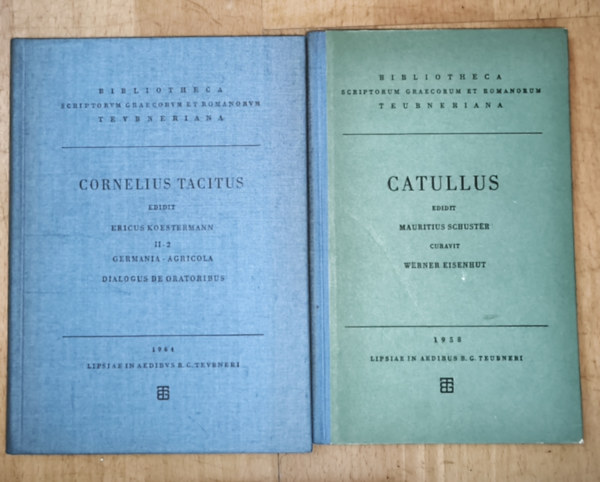 Cornelius Tacitus Catullus - 2db latin nyelvű, klasszikus római költő művei - Catullus művei, Cornelius Tacitus művei