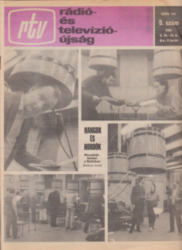 Moldvay Jzsef - Rtv (Rdi- s televzijsg) 9, XXXIII. vf. 1988. II. 29. - III. 6.