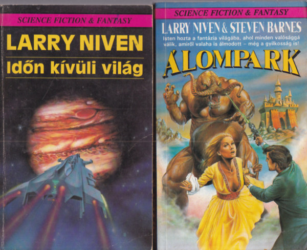 Larry Niven and Steven Barnes - 2 db. Science fiction and fantasy (Időn kívüli világ + Álompark)
