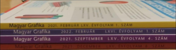 Magyar Grafika folyiratok: 2021 februr, szeptember, december, 2022 februr