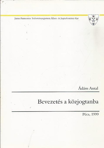 �d�m Antal - Bevezet�s a k�zjogtanba