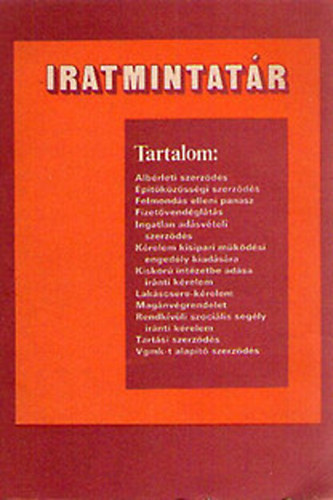 dr. Szakmáry László dr. Henni Éva - Iratmintatár