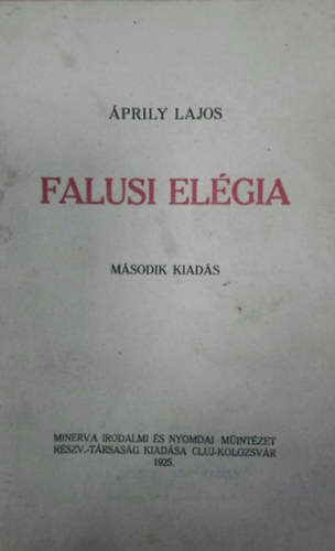 �prily Lajos - Falusi el�gia