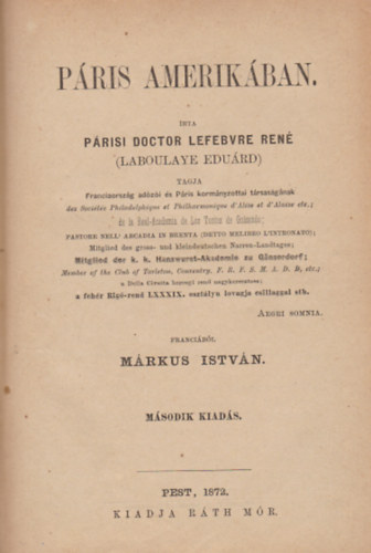 Ren� Lefebvre - P�ris Amerik�ban