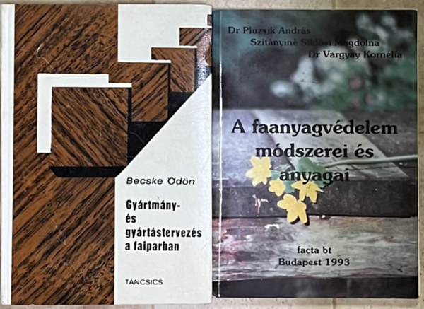 Dr. Dr. Vargyay Korn�lia, Szit�nyin� Sikl�si Magdolna, Becske �d�n Pluzsik Andr�s - K�nny�ipari szakk�nyv k�nyvcsomag (2 k�nyv)