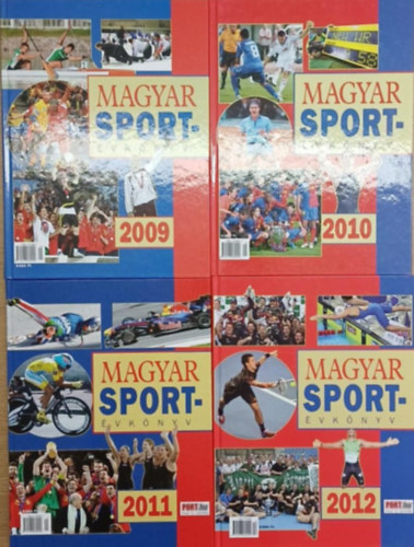 L�donyi L�szl�  (f�szerk.) - 4 db Magyar Sport�vk�nyv: 2009-2012